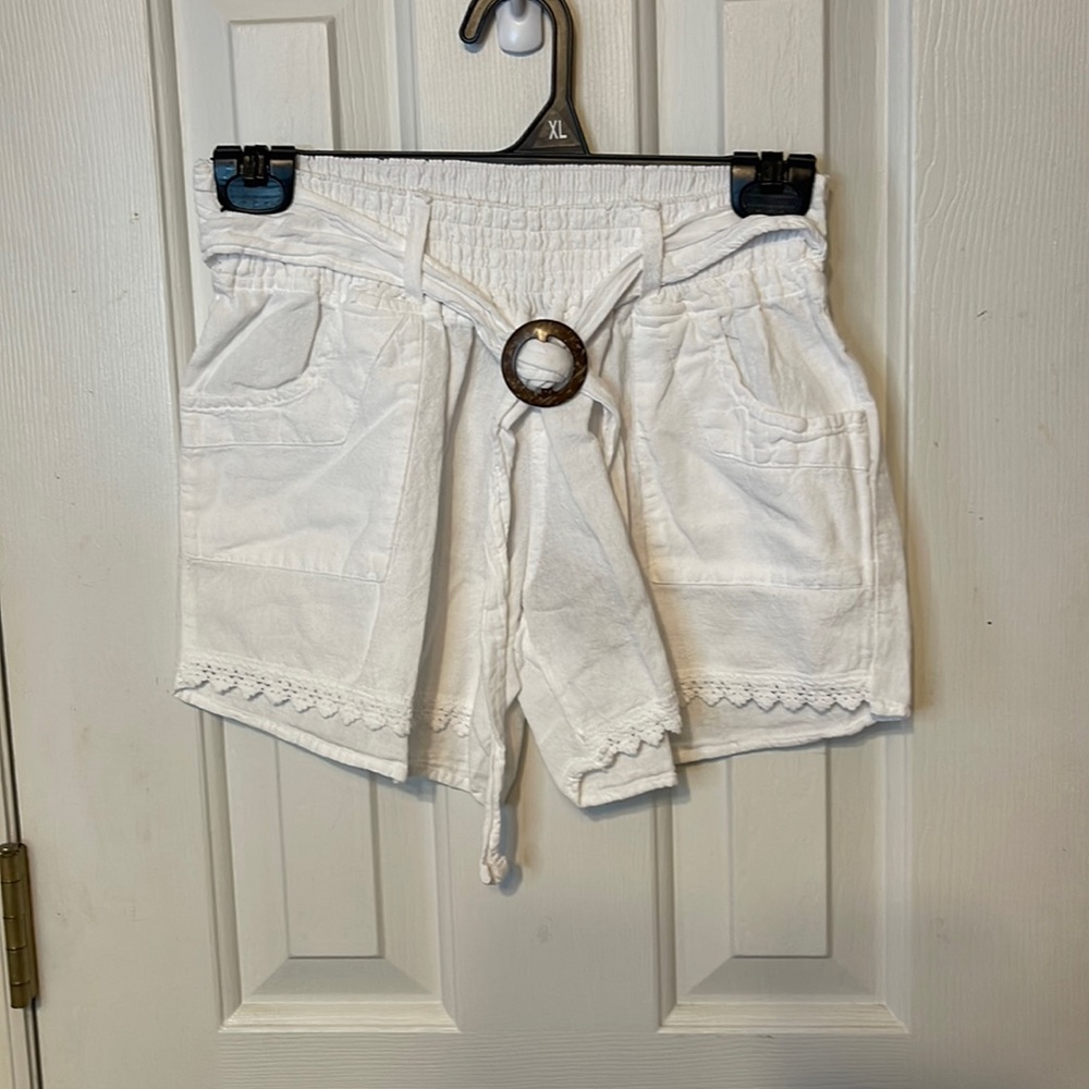 white shorts